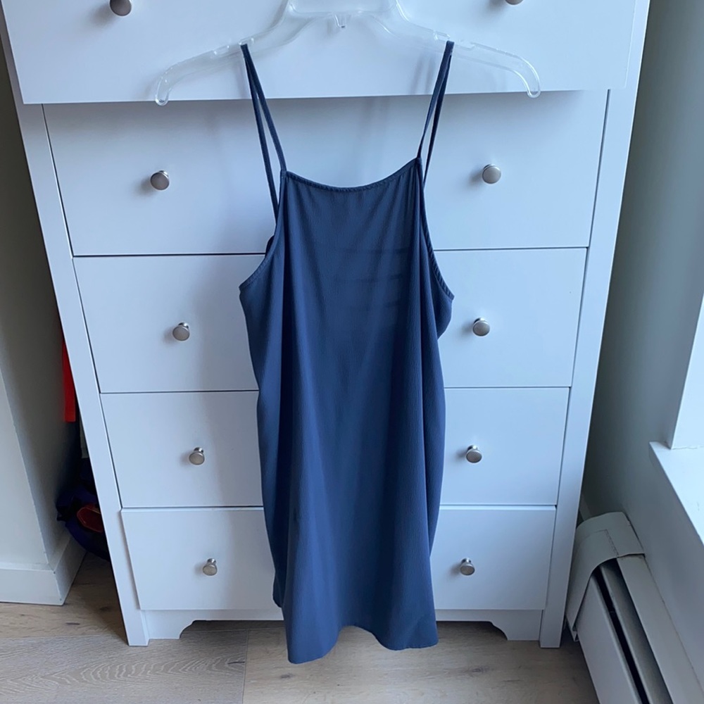 lush navy blue sundress